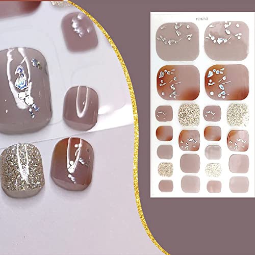 Целосно покритие налепници за пети бронзинг жени налепници за нокти за нокти за нокти за водни жигови на пети