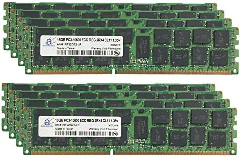 Надградба на меморијата на серверот Adamanta 128 GB за Dell PowerEdge R610 DDR3 1333MHz PC3-10600 ECC Регистриран 2RX4 CL9 1.35V