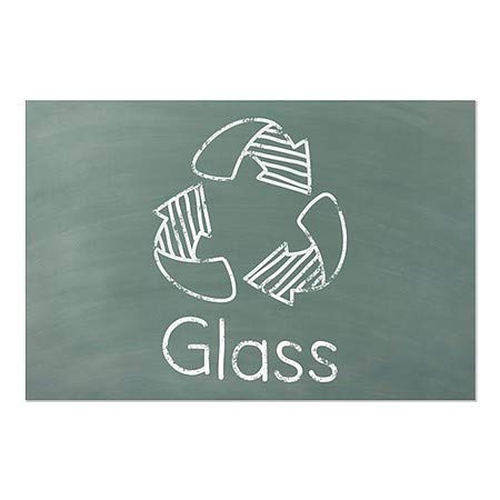 CGSignLab | Рециклира -Glass -Green Chalkboard Прозорец за лепење | 30 x20