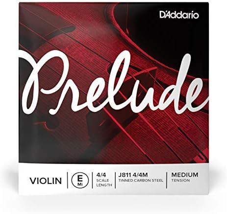 D'Addario Prelude виолина единечна е низа, 4/4 скала, средна напнатост