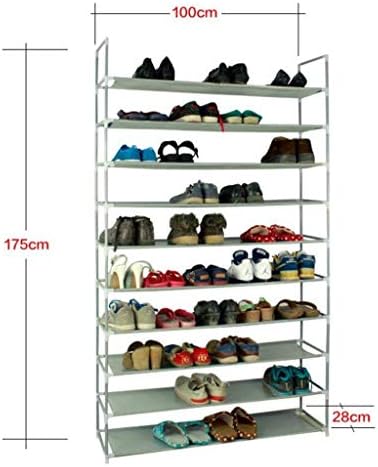WSZJJ 10 нивоа решетки за чевли за заштеда на кула за складирање на кула за складирање 39 l држи 20-25 пар чевли