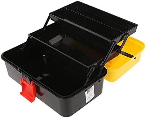 Кутии за алатки за алатки Koauus 3 кутии за складирање на алатки за преклопување на слој преносни пластични хардверски хардверски алатки организатор