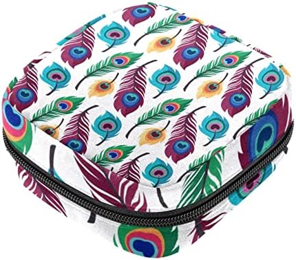 Санитарна торба за складирање на салфетки за жени Симпатична, женствена држач за менструација на подлогата за период, преносен патент менструален
