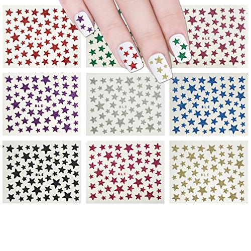 Allydrew glitter starsвезди налепници на ноктите искра уметност на ноктите