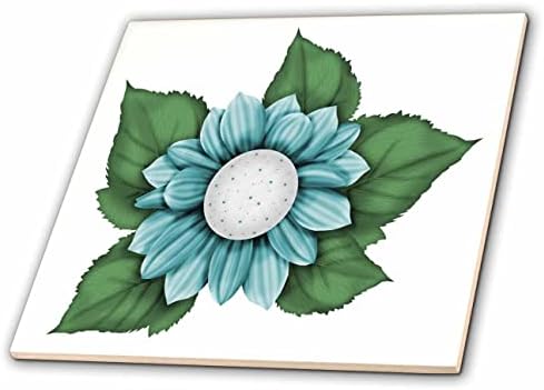 3дроза Слатки Илустрации-Симпатична Аква Зелен Цвет И Остава Илустрација-Плочки