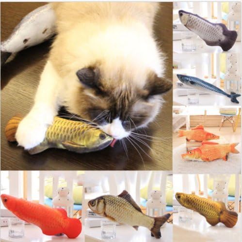 NPLE-Funny 3D Pet Cat Matten Chitting Game Cat Game Puted Fish Mint Pet Interactive Interactive Toys