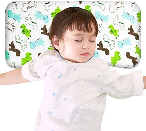 Перница за дете на Icare, бебе перница за спиење со перница за цртани филмови 99,99% памук, мали деца меморија пена органска перница