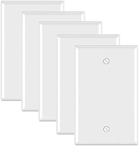 Wallидни плочи со празен уред со 1-банда, со средна големина 4,88 H x 3,13 L Нераскинлива термопластична празна обвивка за лична плоча за неискористени