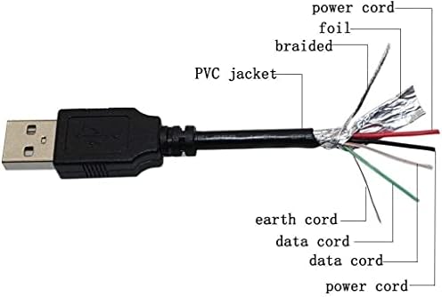 Parthcksi USB2.0 PC Поврзете го кабелот за податоци за сини микрофони yeti USB снимање микрофон