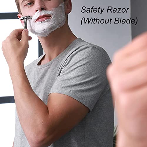 Mens Razors за бричење, рачен брич, брич за бричење, безбедносни жилети за мажи Двоен раб за безбедност на жилет Мажите дома салон