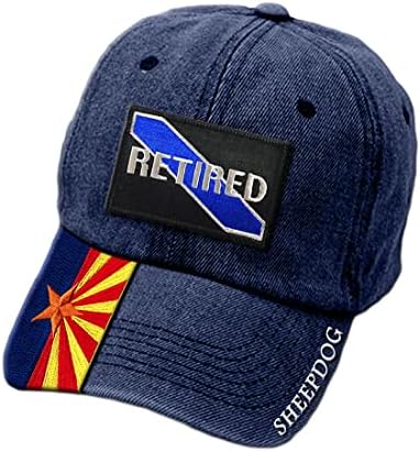 Полициска капа на Аризона, везени пензионирани капи.