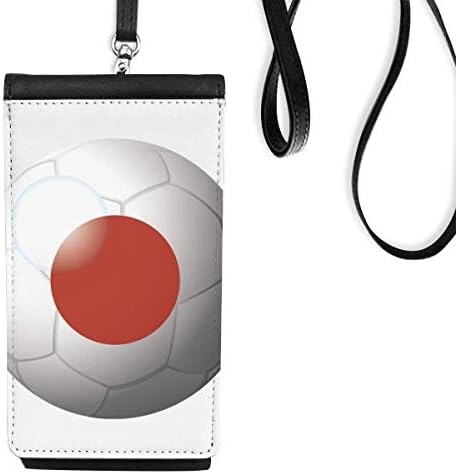 Јапонија Национално знаме фудбалски фудбалски телефонски паричник чанта што виси мобилна торбичка црн џеб