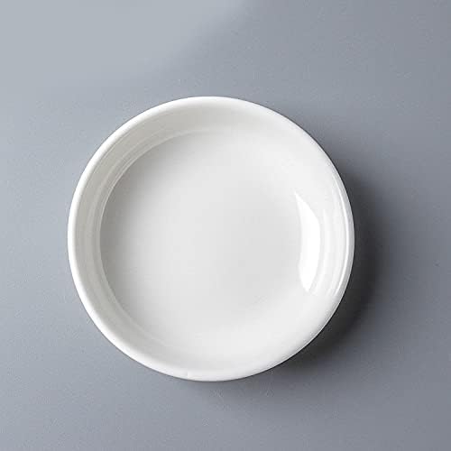 Бели садови за зачинување на бели керамички зачинети со бели керамички плочи за мезе, 3,8 инчи