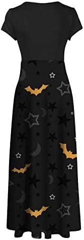 Коктел Nokmopo Коктел фустани за жени вечерна забава плус големина моден случајн принт o врат со кратки ракави со голема големина