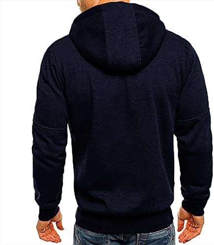 Менс палта мода машка машка маскира спортови џемпер со долги ракави патент јакни јакни со палто