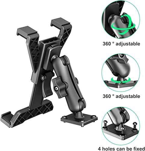 XWXELEC Тешка вежба за вежбање со таблети, табла и држач за wallидови од 360 степени, за iPad серија/таблети, клупи/автомобили/одлично