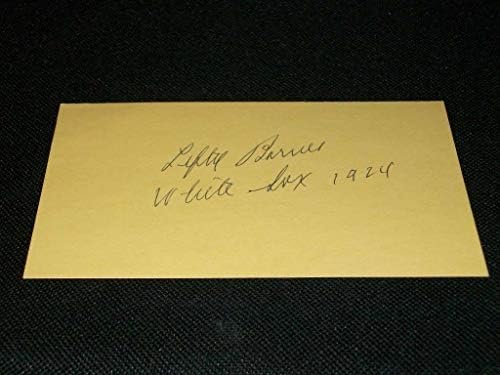 Chicago White Sox Lefty Barnes Auto потпиша 3x5 индекс картичка оскуден cm