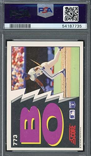 Бојбол за бејзбол картичка на Бо acksексон 1991 година 773 оценета PSA 9
