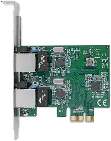 Startech.com Двојна порта PCIE мрежна картичка - низок профил - порта RJ45 - Realtek RTL81111H Chipset - Етернет мрежна картичка - Двојна