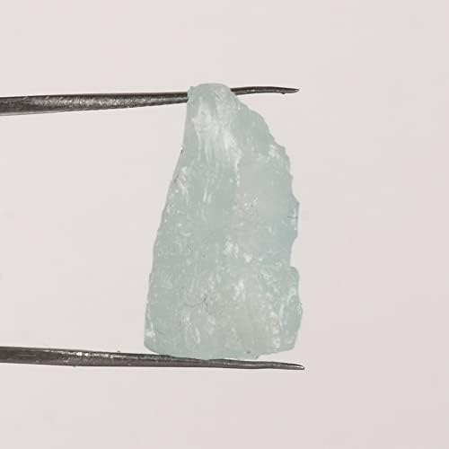 GemHub 16,8 CT Aqua Sky Aquamarine Rough Loose Gemstone Certified Aquamarine Chakras лековити кристали, енергетски камен, бучен лабав скапоцен