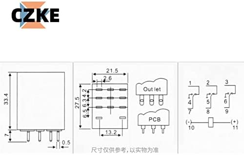 XIRIXX 5PCS MY4NJ COIL AC12V AC24V DC12V DC24V DC 36V AC110V AC220V AC380V HH54P 5A 220V минијатурен реле за електромагнетна општа