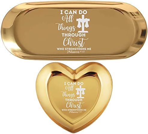 Јас можам да ги направам сите работи преку уметноста на Христос Критс - Религиозна маица клуч за прстен за прстен на еврејско држач