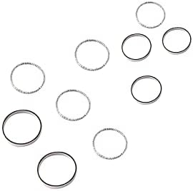 Модни прстени за жени 10 -тина Едноставен дизајн за појавување на прстенот женски диви зглобни индекс прстен роман за прстени за прстени Персонализирани