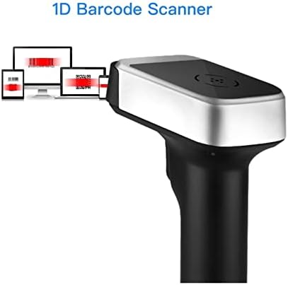 Qytec Barcode Scanner USB Wired 1D скенер за баркод 2.4G безжичен преносен рачен рачен CCD Bar CODES Reader