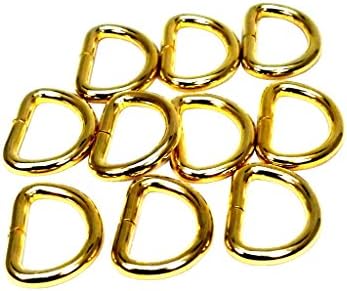 Семејна алатка 56415 Д-прстен, внатрешна ширина 0,8 инчи, позлатено злато, пакет од 10