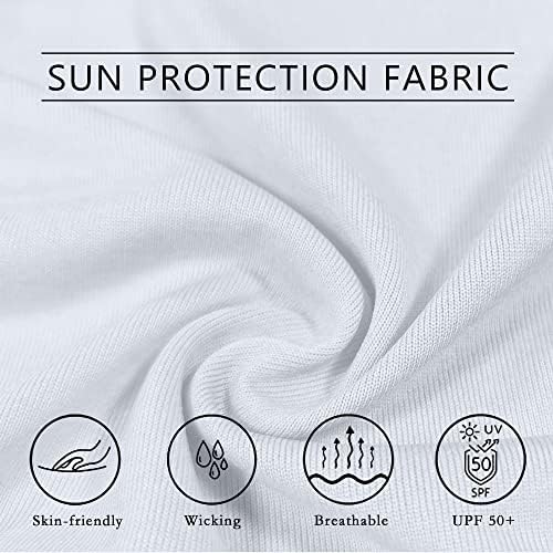 Женски кошули за заштита на сонцето UPF 50+ долги ракави SPF UV Брза сува лесна маица на отворено