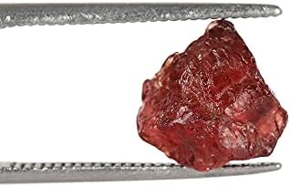 EGL сертифициран 4,45 ct. ААА+ црвен гарнет камен груб лековит кристал за надавање некого, природен камен со мала големина