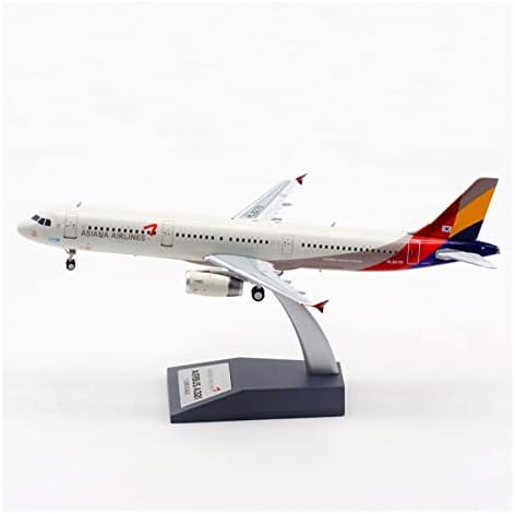 Модели на авиони 1: 200 за симулација Азиана ерлајнс Авион A321 HL8279 Алуминиумски модел на модел на декорација на легури