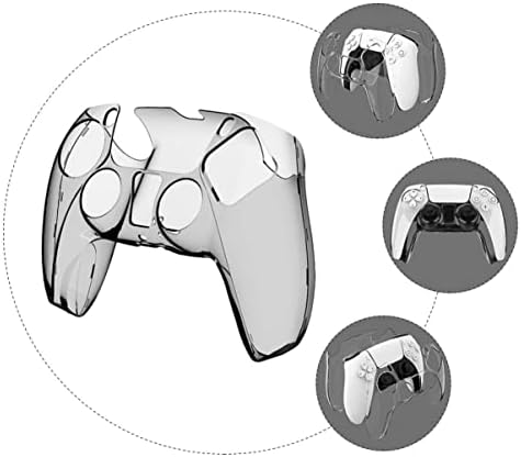 Mobestech Controller Случај 2pcs Покритие Транспарентна Рачка За Складирање Игра Рампа Заштитник Пакет Црна Gamepad Контра Случај Додатоци