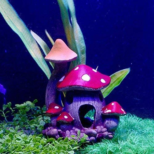 Сајм аквариум декор вештачки украси за печурки за печурки