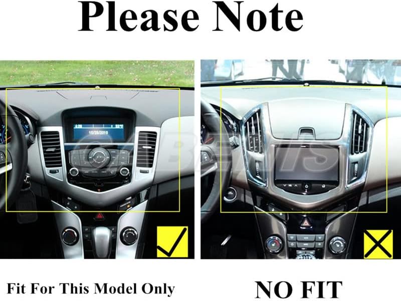 Комплет за додатоци за внатрешни додатоци за кабинис за додатоци за Chevrolet Cruze 2009-2015, ABS пластика за внатрешни работи на целиот