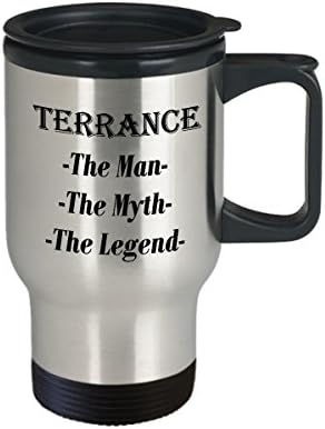Теренс-Човекот Митот Легендата Прекрасно Кафе Кригла Подарок - 14оз Патување Кригла