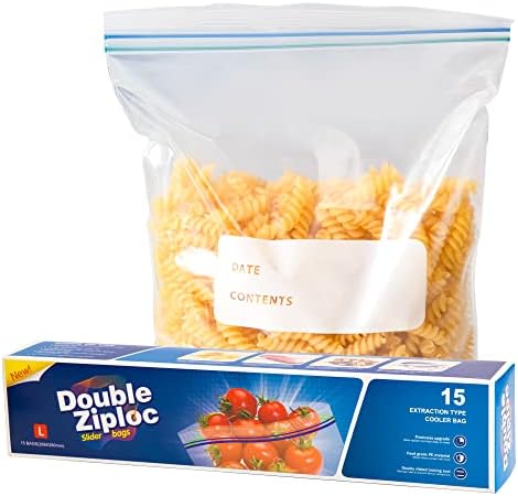 Торби За Складирање Храна Арклибер Пластични Кеси За Повторно Затворање, Проѕирни Издржливи Кеси За Патент За Храна Свежи И Ладилни Чување