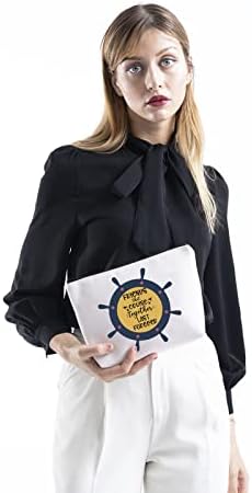 Цотмо Крстарење Патување Подарок Пријатели Кои Крстарење Заедно Трае Вечно Девојки Патување Подарок Патент Торбичка Шминка Торба