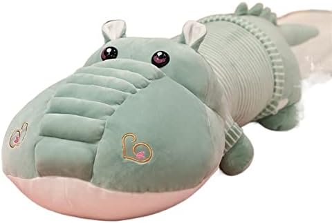 Jrenbox кадифен играчки мека крокодил перница плишана играчка кукла куклна перница боја: розова, големина: 80см