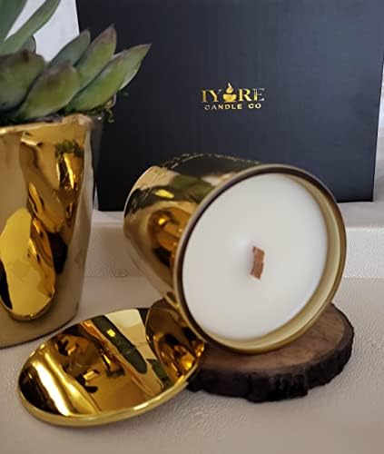 Iyore свеќи | Луксузна миризлива контејнер свеќа | Рака истури во САД | Чиста и долготрајна горење 8.2oz