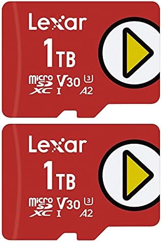 Lxar LMSPLAY001T-BNNNU Play 1tb microSDXC UHS-I Мемориска Картичка До 150mb / s Прочитај 2 Пакет