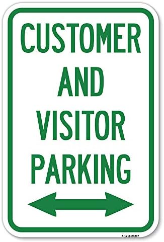 Клиент И Посетител Паркинг | 12 Х 18 Тешки Алуминиум Рѓа Доказ Паркинг Знак | Заштита На Вашиот Бизнис &засилувач; Општина / Направени Во САД