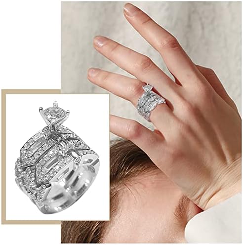 Прстени за венчавки и ангажмани креативно носење мода од розово прстен на в Valentубените, женски ринг -дијамант да биде -кл.