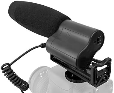 Микрофон со висока чувствителност со ветерница и мртва мачка за ветер за мачки за Panasonic HC-VX870