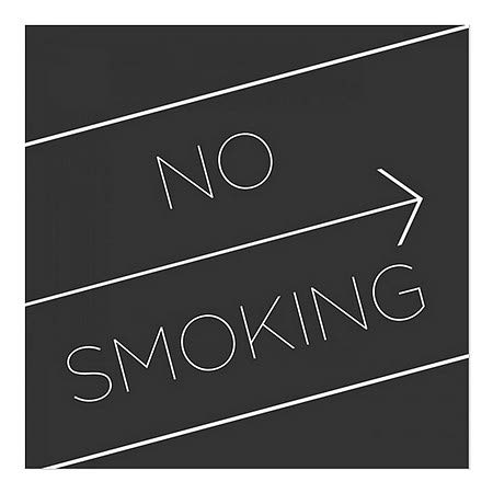 CGSignLab | Без пушење -басично црно прозорец за лепење | 24 x24