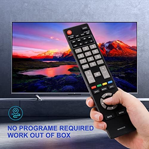 Замена далечински управувач за MagnaVox LED HDTV Smart TV SUB NH410UP NH409UD NH404UD NH402 NH400UD со копчињата Netflix Vudu