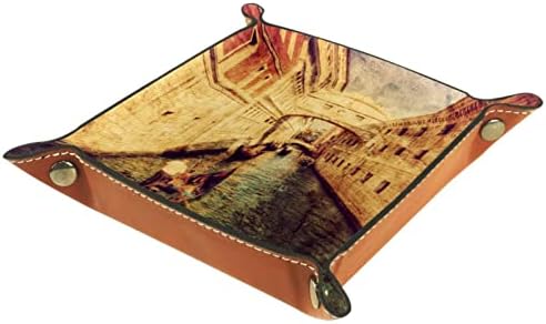 Гроздобер Канал Во Венеција Кутија За Складирање Постелнина Десктоп Фиока Промена Клуч Паричник Монета Кутија Фиока За Складирање