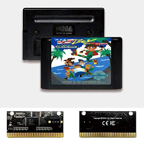 Адити DJ Boy - USA Label FlashKit MD Electraless Gold PCB картичка за Sega Genesis Megadrive Video Game Console