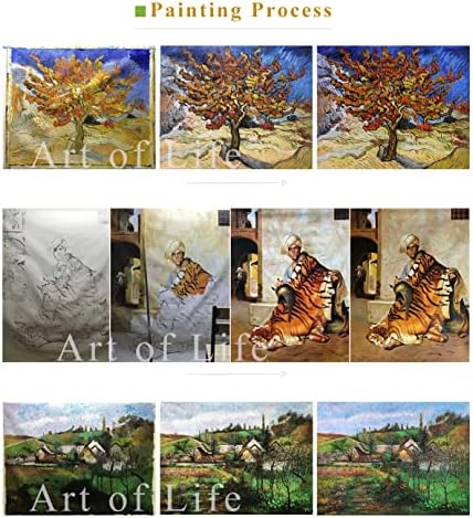 $ 80 - 1500 $ рака насликана од наставниците на уметнички академии - 6 нафтени слики Последна вечера во Емаус Караваџо Исус Христос Арт