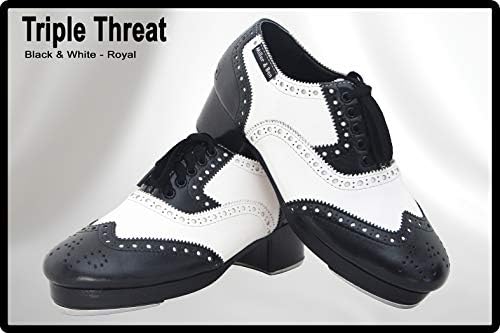 Чевли на Милер и Бен Тап; Тројна закана; Црно -бело кралско професионално чевли чевли